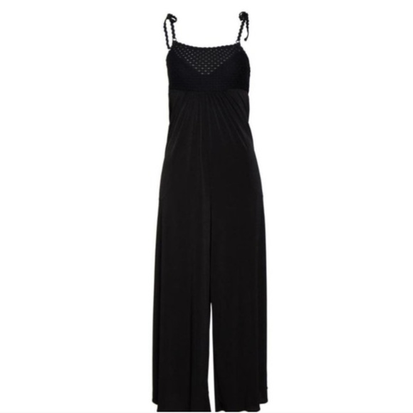 Robin Piccone Chira Jumpsuit Cover Up Size M Black NWOT - Picture 3 of 14